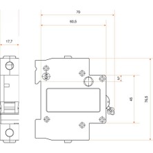 Federal 1X20A 6ka C Tipi Otomatik Sigorta 9EG-C0631-0D20