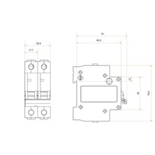 Federal Fk2  Kaçak Akım Koruma Sigortası 2X63 30MA 10KA  9FA-H1102-0063