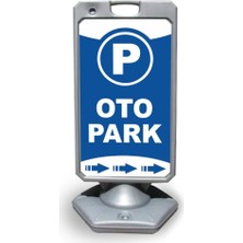 Burada Reklam ve Medikal Otopark Reklam ve Yönlendirme Uyari Dubasi A Tabela Gri