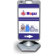 Burada Reklam ve Medikal Mogaz Reklam ve Yönlendirme Uyari Dubasi A Tabela Kırmızı