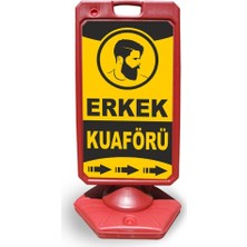 Burada Reklam ve Medikal Kuaför Reklam ve Yönlendirme Uyari Dubasi A Tabela Kırmızı