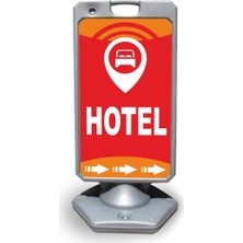 Burada Reklam ve Medikal Hotel Reklam ve Yönlendirme Uyari Dubasi A Tabela Gri