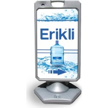 Burada Reklam ve Medikal Erikli Reklam ve Yönlendirme Uyari Dubasi A Tabela Gri