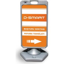 Burada Reklam ve Medikal Dsmart Reklam ve Yönlendirme Uyari Dubasi A Tabela Gri