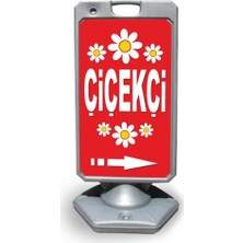 Burada Reklam ve Medikal Çiçekçi Reklam ve Yönlendirme Uyari Dubasi A Tabela Gri