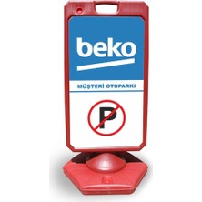 Burada Reklam ve Medikal Beko Reklam ve Yönlendirme Uyari Dubasi A Tabela Kırmızı