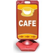 Burada Reklam ve Medikal Cafe Reklam ve Yönlendirme Uyari Dubasi A Tabela