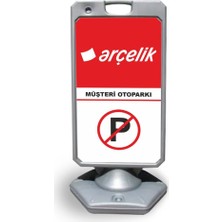 Burada Reklam ve Medikal Arçelik Reklam ve Yönlendirme Uyari Dubasi A Tabela Gri