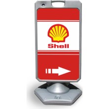 Burada Reklam ve Medikal Shell Reklam ve Yönlendirme Uyari Dubasi A Tabela