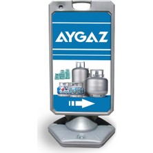 Burada Reklam ve Medikal Aygaz  Reklam ve Yönlendirme Uyari Dubasi A Tabela Gri