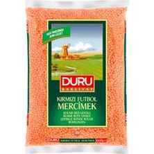 Duru Bakliyat Duru Kırmızı Futbol Mercimek 1 kg x 2'li