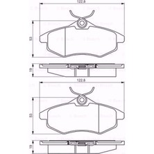 Bosch Citroen C3 I 1.4 Hdı 2002-2010 Ön Fren Balatası