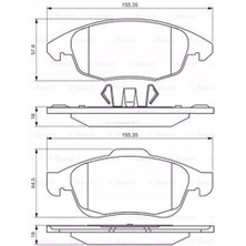 Bosch Citroen C4 Iı 1.6 Hdı 90 2009-2020 Ön Fren Balatası