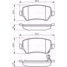 Bosch Opel Astra H 1.3 Cdtı 2007-2014 Arka Fren Balatası