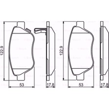 Bosch Opel Corsa D 1.2 2006-2014 Ön Fren Balatası