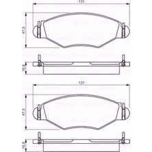 Bosch Peugeot 206 Hatchback 1.9 D 1998-2009 Ön Fren Balatası