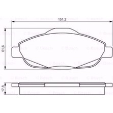 Bosch Peugeot 308 I 1.6 Hdı 2007-2014 Bosch Ön Fren Balatası