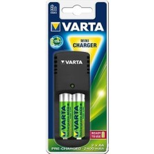 Varta Mini 2li Şarj Cihazı + 2X2400 Mah Aa Şarjlı Pil