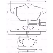 Bosch Vw Passat 1.6 2000-2005 Bosch Ön Fren Balatası