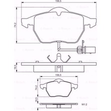 Bosch Vw Passat Variant 1.8 1997-2000 Bosch Ön Fren Balatası 1555723