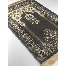 Ipekyün Dokuma Turkuaz & Kahverengi & Gri & Pembe 80 x 125 cm Battal Boy Halı & Seccade