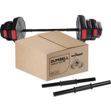 Tanspor 80 kg Dambıl Halter Full Kısa Bar + Z Bar + Düz Bar Seti