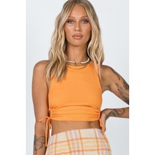 Madmext Mad Girls Turuncu Crop Tops MG1072