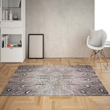 Bona Fortuna Uzay Desen Renk Geçişli Dijital Baskı Yıkanabilir Kaymaz Taban Salon Halı ve Yolluk (Pembe)