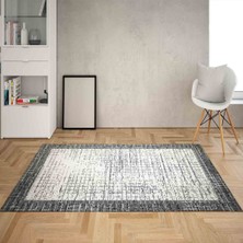 Bona Fortuna Geometrik Çizgiler Dijital Baskı Yıkanabilir Kaymaz Taban Vintage Salon Halısı ve Yolluk