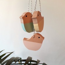 Coolkids Studio, Dekoratif Kuş Blok, Pudra