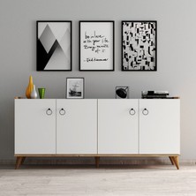 Tanmob Modern Konsol Beyaz  Çam  KSL0103