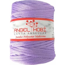 Angel Çanta Aksesuar Lila Renk 5 mm Jumbo Polyester Makrome No:8
