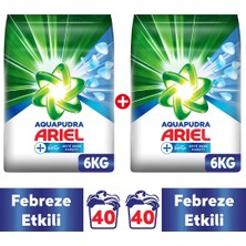 Ariel Febreze Etkili 12 kg Aqua Pudra Toz Çamaşır Deterjanı 6 kg x 2