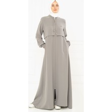 Beyza Spor Gri Ferace 3163