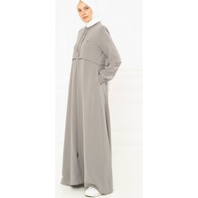 Beyza Spor Gri Ferace 3163
