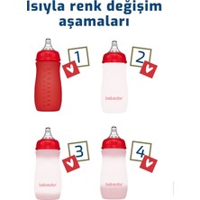 Bebedor Isıya Duyarlı Renk Değiştiren Cam Biberon 260 ml -52302-