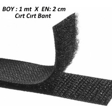 1 Metre Cırt Cırtlı Bant Cırt Bant - Cırt Cırt Band -Çift Taraflı Cırt En 2cm x Boy 1mt