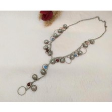 Hd Marketim Hdmarketim Kadın Kolye Metalik Renk Renkli Boncuklu Tasarım Kolye