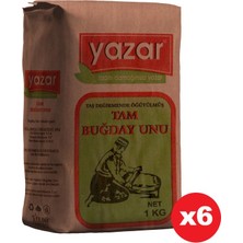 Yazar Tam Buğday Unu 1kg 6' lı