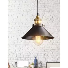 Riolight  Retro Tekli Metal Sarkıt Avize Çap: 28CM