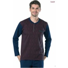 Pierre Cardin Erkek Çeyizlik Pijama Takımı 3 Düğmeli Jakar Dokumalı Pamuklu