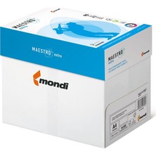 Mondi Maestro Extra A4 Gramajlı Fotokopi Kağıdı 100 gr 1 Koli 5 Paket