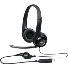 Logitech H390 USB Stereo Mikrofonlu Kulaküstü Kulaklık Siyah