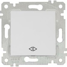 Mutlusan Rita Beyaz Mek+Tuş Deviatör(Ara Vavien)(Vidalı) MUT-2200 408 0201