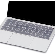 McStorey Laptop Macbook Air ile Uyumlu Klavye Koruyucu A1932 2018/2019 Amerika İngilizce Baskılı