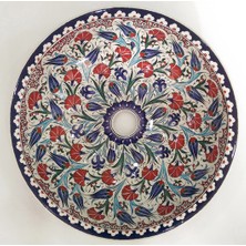 Can Seramik - El Yapımı Desenli Iznik Çini Lavabo