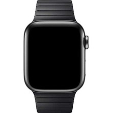 kilifone - ​​​Apple Watch 38mm - Kordon Metal Kordon - KRD-35 - Siyah - T15656