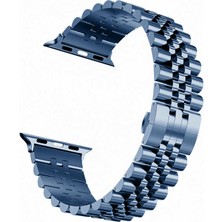 kilifone - ​​​Apple Watch 40mm - Kordon Metal Kordon - KRD-36 - Lacivert - T16612