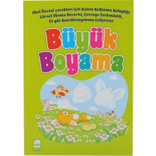 Çebi Toys Büyük Boyama Kitabı Yeşil Kapaklı