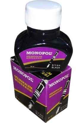 Monopol Dolma Kalem Mürekkebi Siyah 30 ml